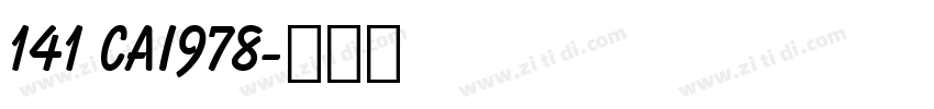 141 CAI978字体转换
